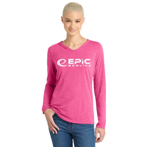 Epic Women's Tri Blend Bowling Tee Hoodie - Image 4