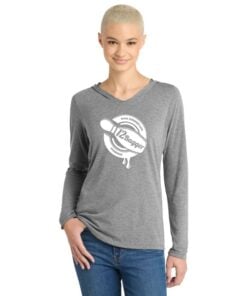 12Bagger Women's Tri Blend Bowling Tee Hoodie