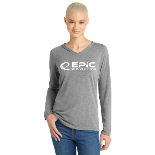 Epic Women's Tri Blend Bowling Tee Hoodie - Image 3