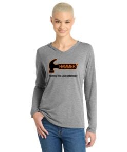 Alternative view of Hammer Women's Tri Blend Bowling Tee Hoodie