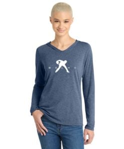 Belmo Women's Tri Blend Bowling Tee Hoodie