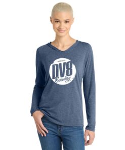 DV8 Women's Tri Blend Bowling Tee Hoodie