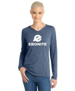 Alternative view of Ebonite Women's Tri Blend Bowling Tee Hoodie