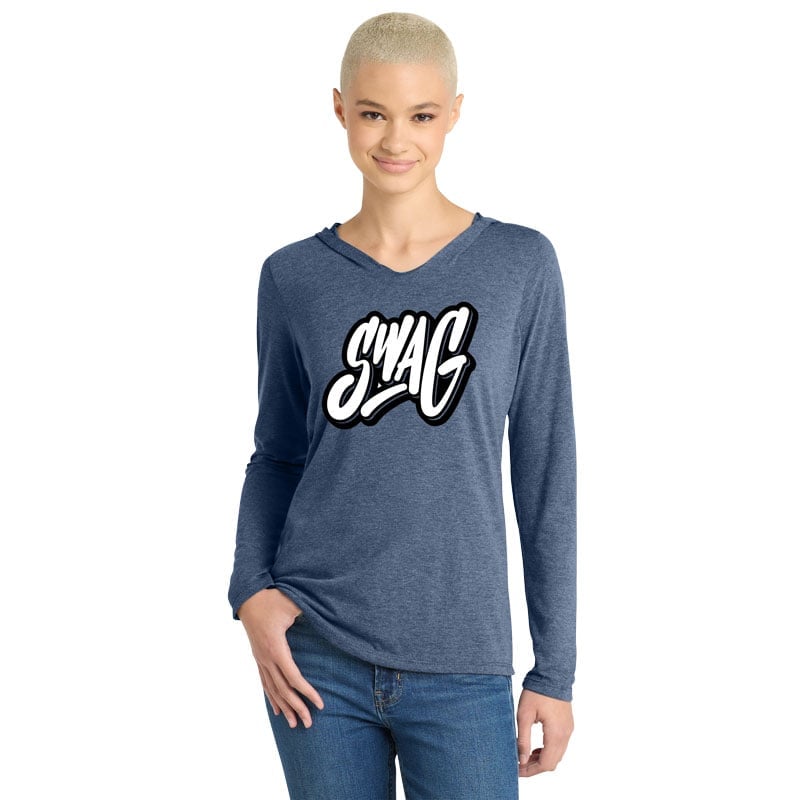 Swag Women's Tri Blend Bowling Tee Hoodie