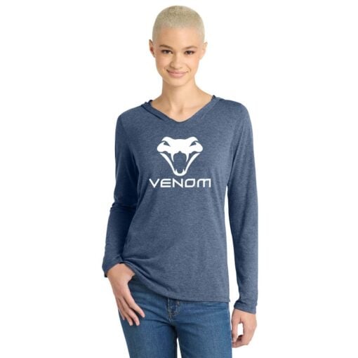 Motiv Venom Women's Tri Blend Bowling Tee Hoodie - Image 2