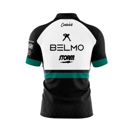 Storm Belmo Tour Black Green Fast Track CoolWick Bowling Jersey - Image 2