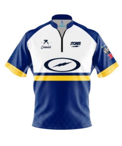 Storm Belmo Tour Blue Yellow Fast Track CoolWick Bowling Jersey