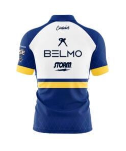 Alternative view of Storm Belmo Tour Blue Yellow Fast Track CoolWick Bowling Jersey