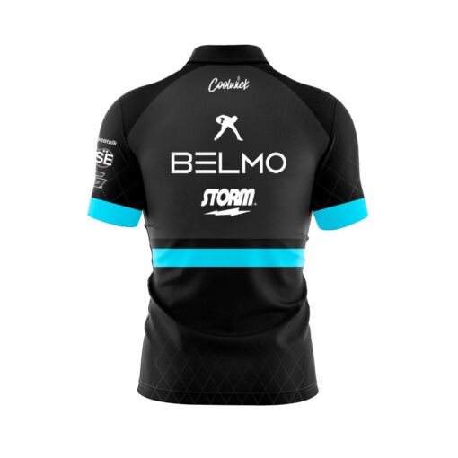 Storm Belmo Tour Black Teal Fast Track CoolWick Bowling Jersey - Image 2