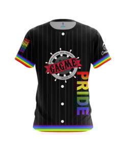 GAGME Pinstripe Pride CoolWick Bowling Jersey