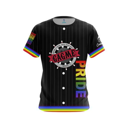 GAGME Pinstripe Pride CoolWick Bowling Jersey