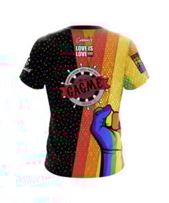 Alternative view of GAGME Rainbow Confetti CoolWick Bowling Jersey