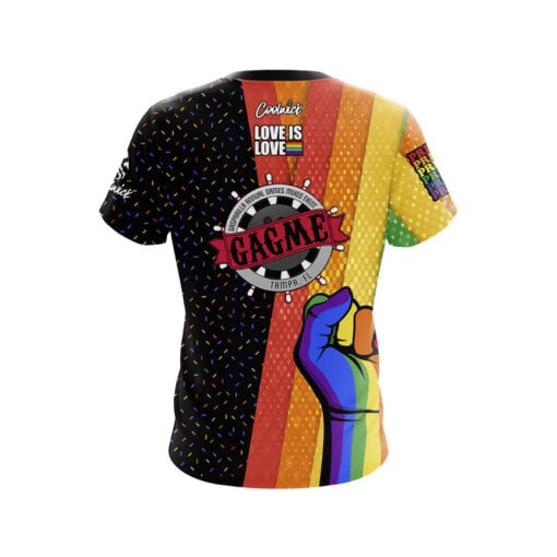 GAGME Rainbow Confetti CoolWick Bowling Jersey - Image 2