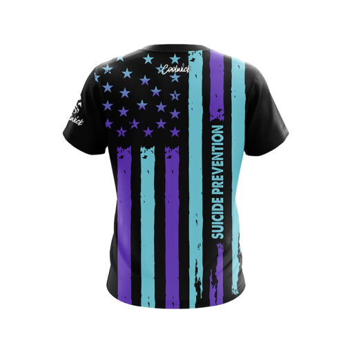 Hammer Kristina Cox Suicide Prevention Flag CoolWick Bowling Jersey - Image 2