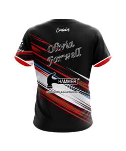 Alternative view of Hammer Olivia Farwell Black Red White Sport CoolWick Bowling Jersey