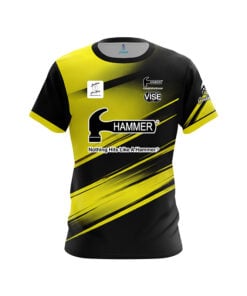 Hammer Olivia Farwell Black Yellow Sport CoolWick Bowling Jersey