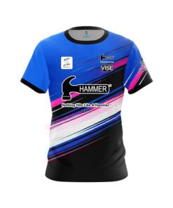 Hammer Olivia Farwell Blue Pink Sport CoolWick Bowling Jersey