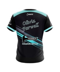 Alternative view of Hammer Olivia Farwell Blue Carbon Sport CoolWick Bowling Jersey