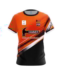 Hammer Olivia Farwell Orange Black Sport CoolWick Bowling Jersey