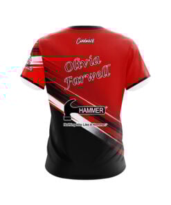 Alternative view of Hammer Olivia Farwell Red Black Sport CoolWick Bowling Jersey