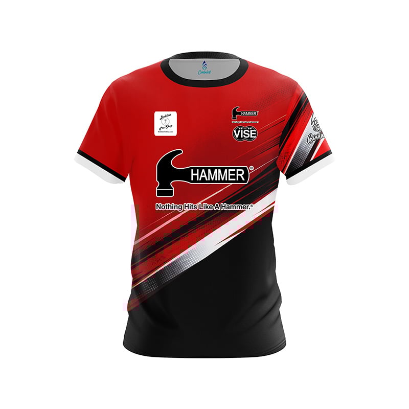 Hammer Olivia Farwell Red Black Sport CoolWick Bowling Jersey