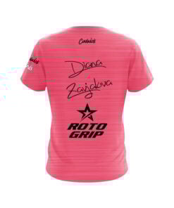 Alternative view of Roto Grip Diana Zavjalova Heather Pink CoolWick Bowling Jersey