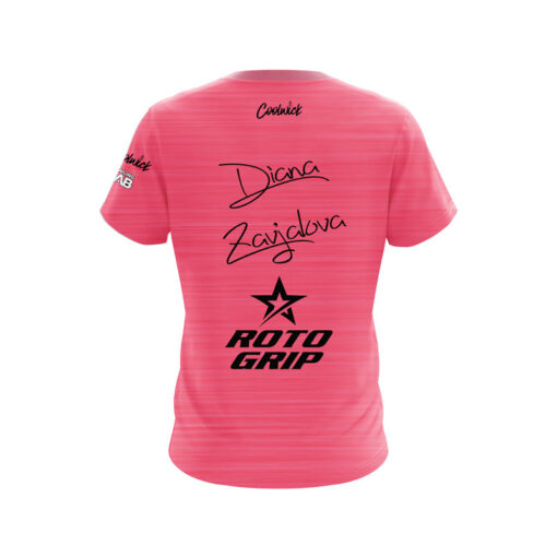 Roto Grip Diana Zavjalova Heather Pink CoolWick Bowling Jersey - Image 2