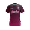 Jennifer Mauerman Flower Love Pink Black Gradient CoolWick Bowling Jersey