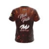 Motiv Nick Pate Burnt Red Honeycomb Sparks CoolWick Bowling Jersey - Image 2