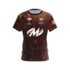 Motiv Nick Pate Burnt Red Honeycomb Sparks CoolWick Bowling Jersey