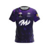 Motiv Nick Pate Purple Honeycomb Sparks CoolWick Bowling Jersey