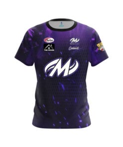 Motiv Nick Pate Purple Honeycomb Sparks CoolWick Bowling Jersey