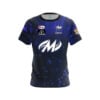 Motiv Nick Pate Royal Blue Honeycomb Sparks CoolWick Bowling Jersey