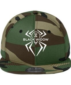 New Era Flat Bill Snapback Hammer Black Widow Bowling Hat