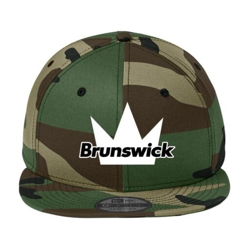 New Era Flat Bill Snapback Brunswick Bowling Hat - Image 6