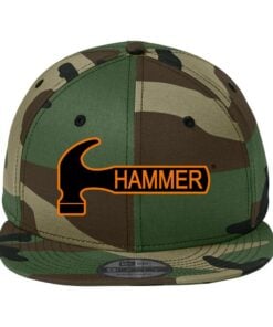 New Era Flat Bill Snapback Hammer Bowling Hat