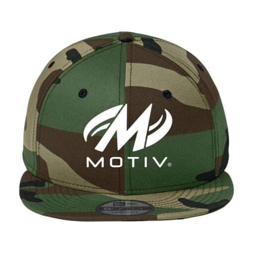 New Era Flat Bill Snapback Motiv Bowling Hat - Image 4