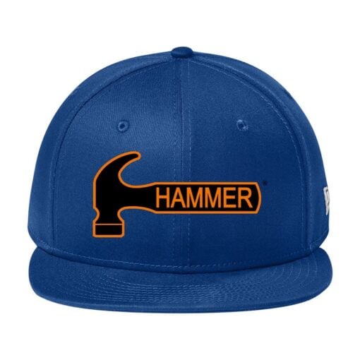 New Era Flat Bill Snapback Hammer Bowling Hat - Image 6