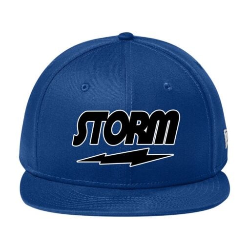 New Era Flat Bill Snapback Storm Bowling Hat - Image 4