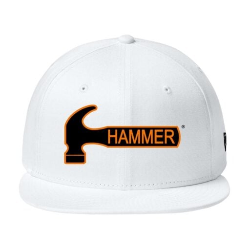 New Era Flat Bill Snapback Hammer Bowling Hat - Image 3