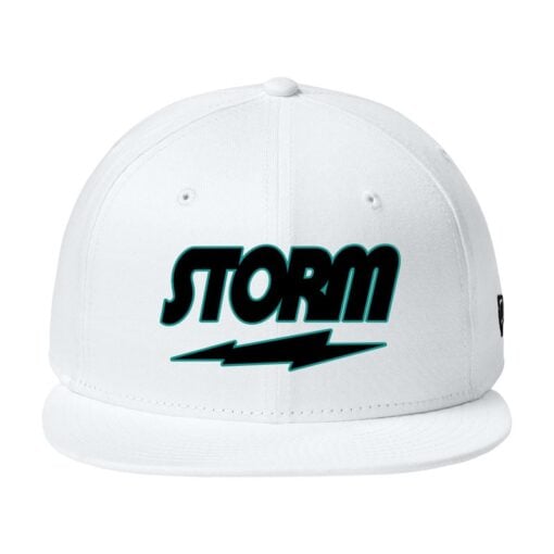 New Era Flat Bill Snapback Storm Bowling Hat - Image 7