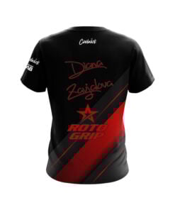 Alternative view of Roto Grip Diana Zavjalova Red Sport Lines CoolWick Bowling Jersey