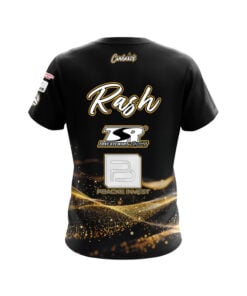 Alternative view of BowlersMart Sean Rash Black Gold Lux CoolWick Bowling Jersey
