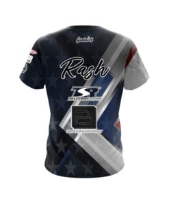 Alternative view of BowlersMart Sean Rash Dark Navy US Grunge CoolWick Bowling Jersey