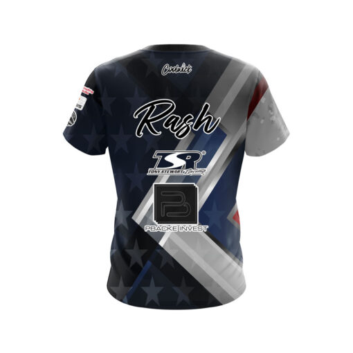 BowlersMart Sean Rash Dark Navy US Grunge CoolWick Bowling Jersey - Image 2
