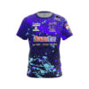 BowlersMart Sean Rash Purple Blue Paint Splatter CoolWick Bowling Jersey