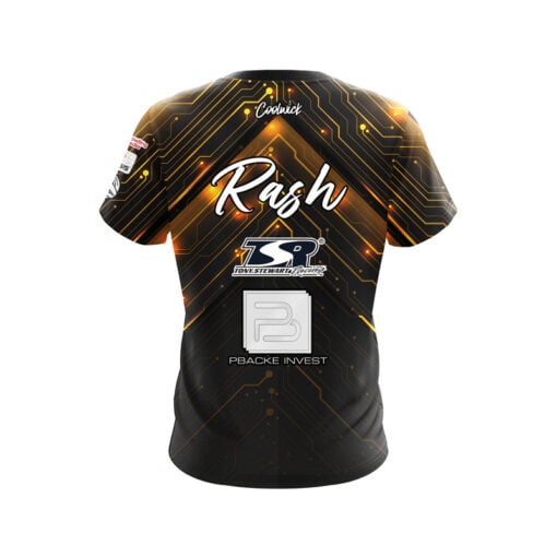 BowlersMart Sean Rash Technology Gold CoolWick Bowling Jersey - Image 2