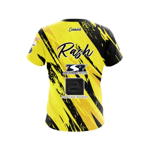 BowlersMart Sean Rash Yellow Sport Line Grunge CoolWick Bowling Jersey - Image 2