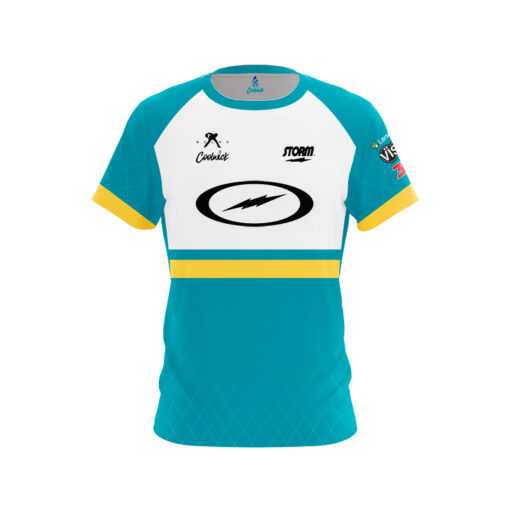 Storm Belmo Tour Teal Yellow CoolWick Bowling Jersey