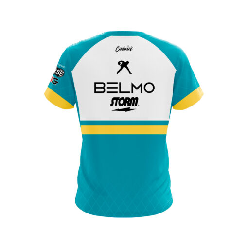 Storm Belmo Tour Teal Yellow CoolWick Bowling Jersey - Image 2